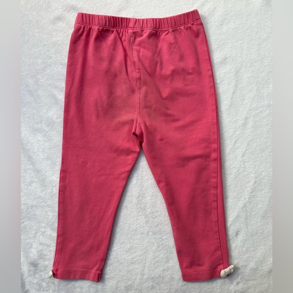 Bow Ankle Leggings in Pink/White - Size 24 Months - Picture 4 of 9